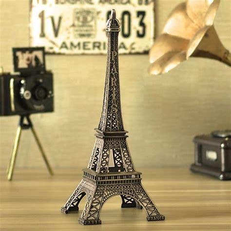 15 Cm Nova Casa De Artesanato De Metal Bronze Torre Eiffel De Paris