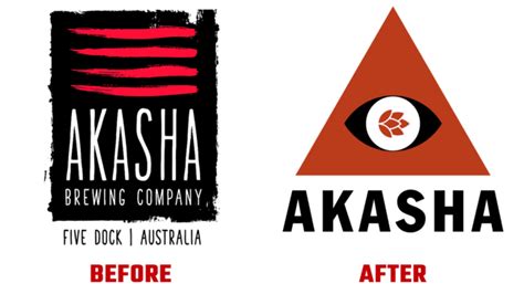 Akasha Natürliches Gourmetbier In Neuem Design Logo Zeichen