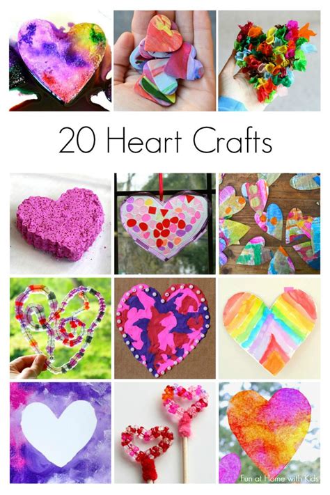 20 Heart Crafts For Kids Valentines For Kids Valentine Crafts For