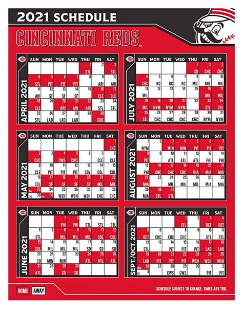 The information you requested is not available at this time, please check back again soon. 2021 Cincinnati Reds' Baseball Schedule - The Tribune ...