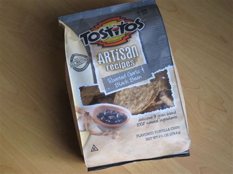 There are no hidden animal products either. Review: Tostitos - Artisan Recipes - Roasted Garlic ...