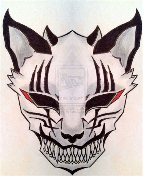 Mask Drawing Concept Art Characters Bleach Anime