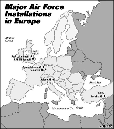 Map Of Military Bases In Europe
