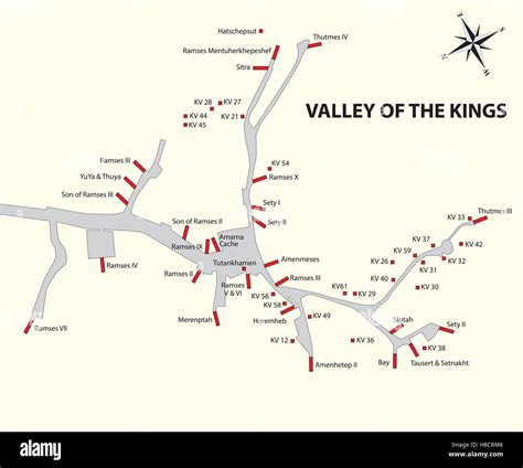 Mappa Della Valle Dei Re Immagini E Fotografie Stock Ad Alta