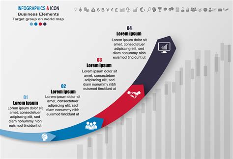 Infographic Business Timeline Process Chart Template Marketing Icons