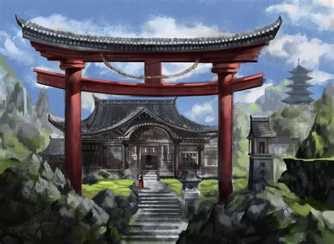 Japanese Anime Temples