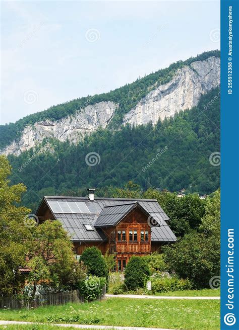 Old Traditional Houses In Bad Goisern Austria Stock Photo Image Of