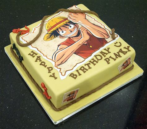 One Piece Anime Cake Cake Anime Piece Birthday Cakes Manga Flickr Luffy