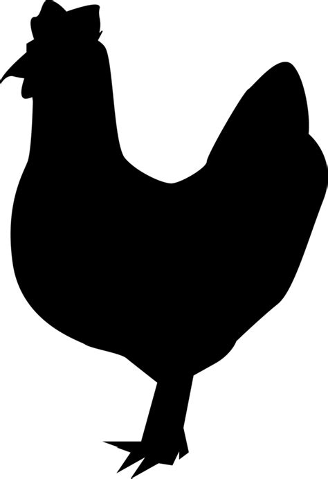 Chicken Silhouette Clip Art At Getdrawings Free Download