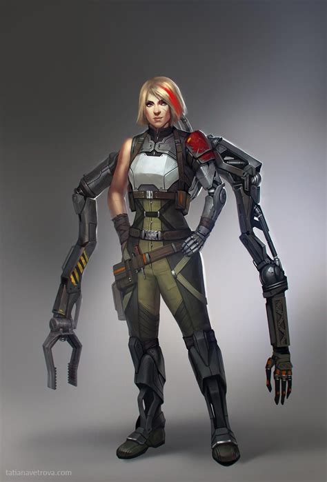 Mechanic By Vetrova Cyberpunk Cyberpunk Character Sci Fi Concept Art