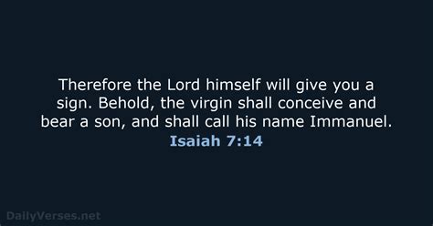 Isaiah 714 Bible Verse Esv