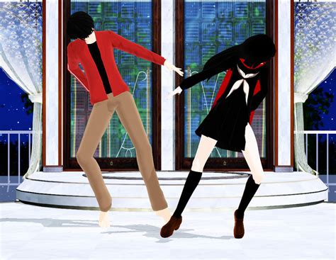 Mmd Just A Game Shintaro And Ayano Vid Link By Sapphirerose Chan