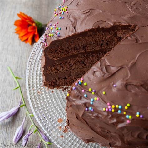 Ooooo now there's a great idea! Chocolate Birthday Cake - Little Sweet Baker