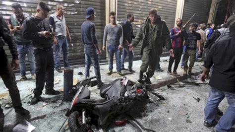 Dozens Die In Beirut In Twin Suicide Blasts Bbc News