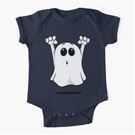 Cartoon Ghost Going Boo Baby One Piece By Designwolf Redbubble