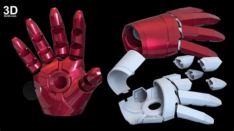 This project consits of two cardboard parts that you wear on your arm. 3D Printable Model: Universal Iron Man Glove with Hinges ...