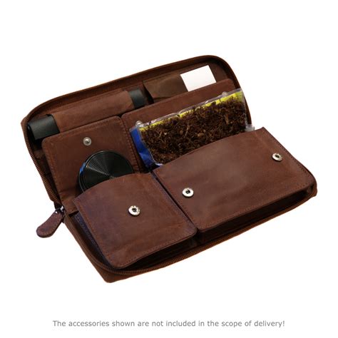 Genuine Leather Tobacco Pouch Havanna Brown Hortosol