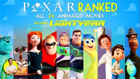Top 178 Pixar Animated Movies Ranked