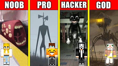 Straszne Postacie Noob Vs Pro Vs Hacker Vs God W Minecraft Youtube