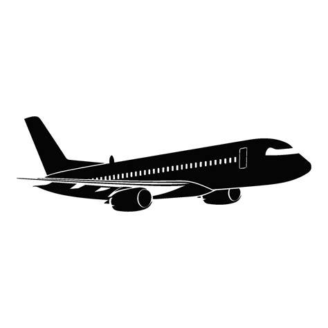 Airplane Silhouette Vector Clipart 29565149 Vector Art At Vecteezy
