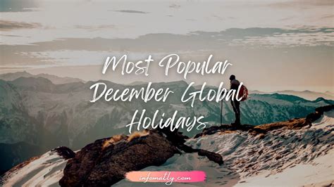 10 Most Popular December Global Holidays