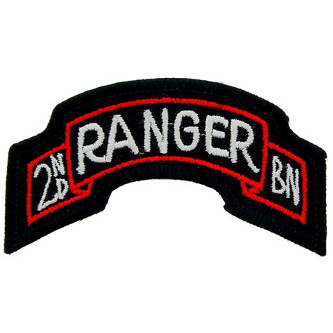 Us Army 2nd Ranger Battalion Patch Black And White Etsy