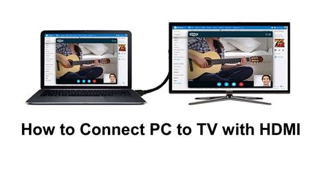 Our experts share steps for how to connect your laptop computer to your tv, using hdmi and wireless, for your windows pc, macbook a wired connection between your laptop and tv ensures better picture quality and shorter lag time. How to Connect PC to TV with HDMI In Few Easy Steps - YouTube