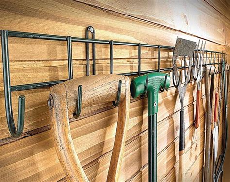 Tool Hanging Rack Garden Tools Holder Organiser Wall Mount Hook Metal