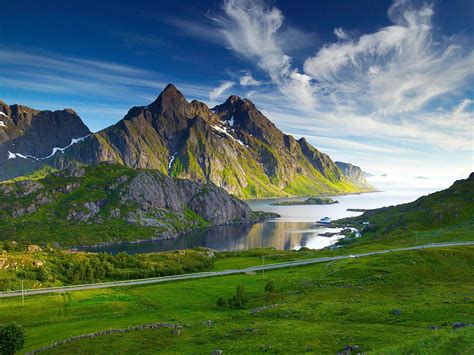 Nordic Landscape Beautiful Mountain Scenery Picture Preview