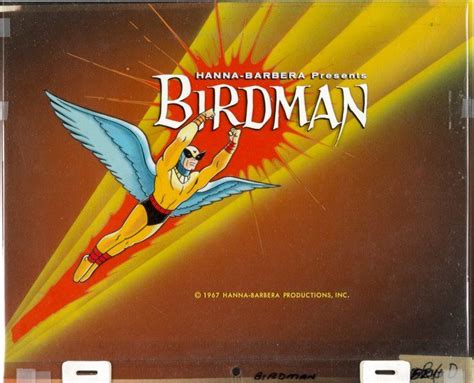 Animation Artproduction Cel Birdman And The Galaxy Trio Title Cel
