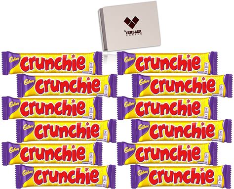 buy verbasa cadbury crunchie 40g 12 full size chocolate bars of british premium chocolate from