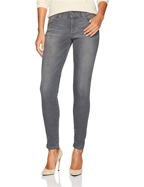 womens jeans elastic waist skinny leg stretch 4