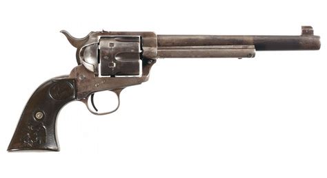 Colt Flat Top Target Single Action Army Revolver With British Proofs