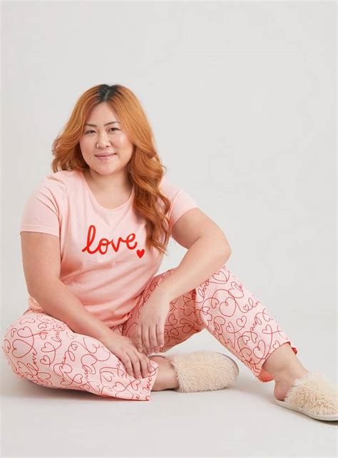 Buy Pink Love Slogan Heart Pyjamas 24 Pyjamas Argos