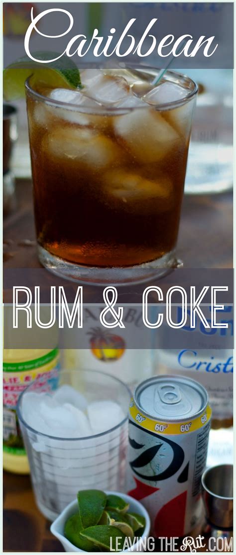 Malibu original carribean rum with coconut liqueur. Caribbean Rum and Coke | Perfect Rum cocktail, not too ...