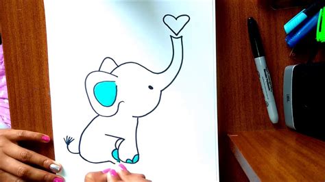 Dibujo Elefante Facil Youtube