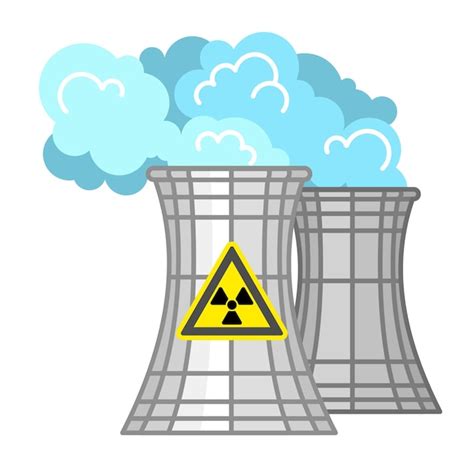 Premium Vector Nuclear Power Plant And Factory Nuclear Energy