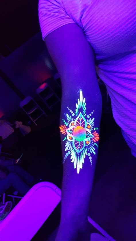 Fiesta Neon Neon Tattoo Uv Tattoo Jewel Tattoo Light Tattoo Dark