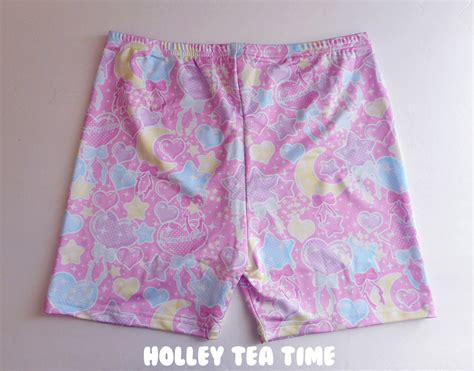 Pastel Party Fitted Shorts Made To Order Fairy Kei Decora Kei