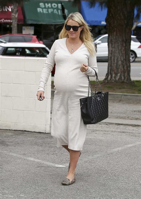 Claire Holt In A White Dress Shows Off Her Baby Bump Out In La 0212