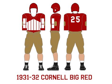 Gridiron Garb Cornell Big Red 1931 35
