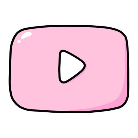 Pink Youtube Logo Rosa Youtube Logo Leinwanddruck Von Poppetini