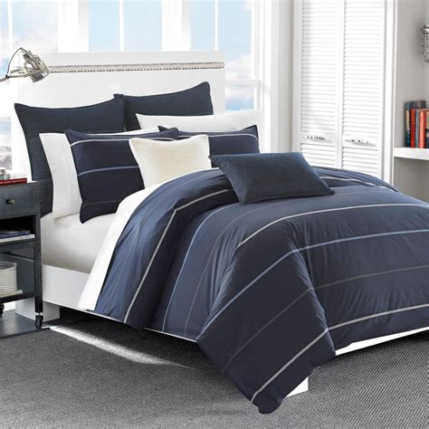 Free shipping on prime eligible orders. Nautica Southport 3-Piece Navy Full/Queen Cotton Comforter ...
