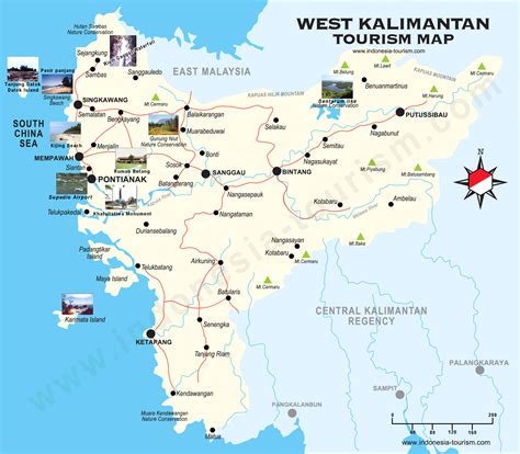 Ide Penting West Kalimantan Map Foto Wisata