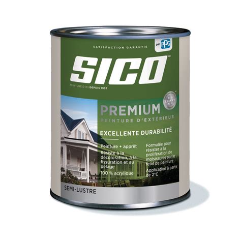 Peinture Et Apprêt Dextérieur Sico Premium Semi Lustré Blanc Naturel