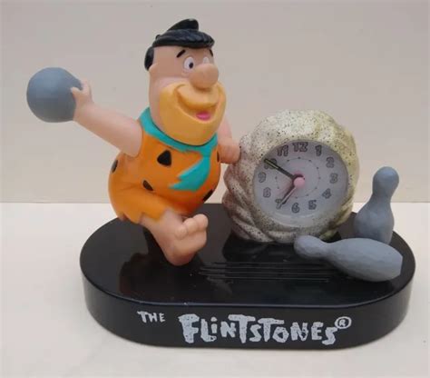 Classic The Flintstones Talking Alarm Clock Hanna Barbera 1994 £22