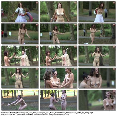 Download Or Watch Online Gina Marie Russell Naked In Shakespeare S Nude Tempest