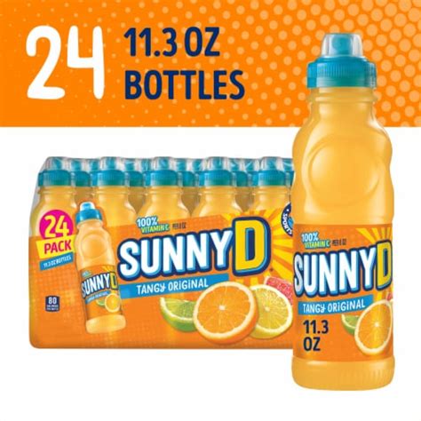 Sunnyd® Tangy Original Orange Juice Drinks 24 Bottles 113 Fl Oz