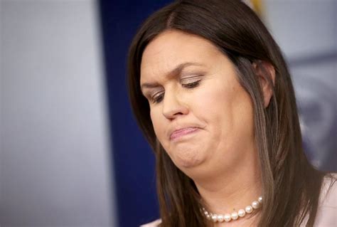 “thats A Bad Lie Sarah Sanders Called Out For Blaming Kellys Grimace On Lack Of A Hot