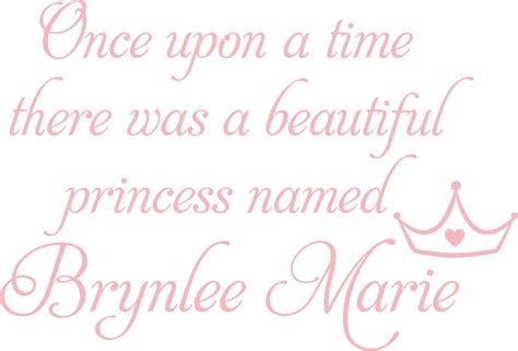 Once Upon A Time There Was A Princess Personalized Name Etsy